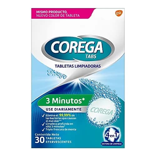 Corega Tabletas Limpiadoras 3 Minutos