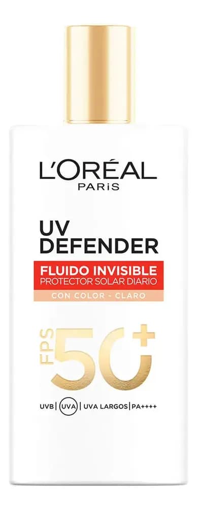 L'Oreal Paris Protector Solar Fluid FPS50+ UV Defender Tono Claro 40ml