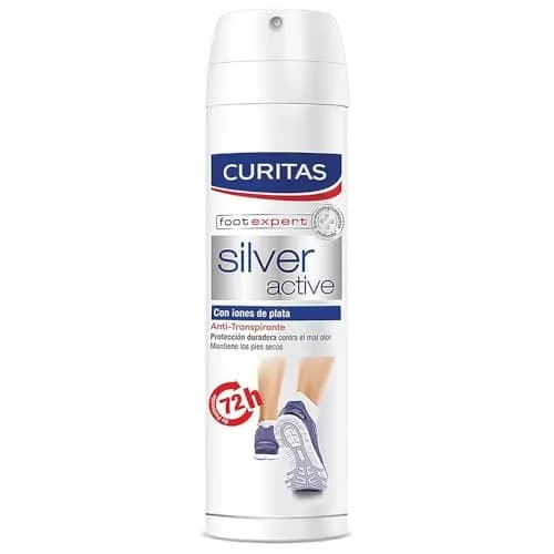 Curitas Antitranspirante para pies en Spray Antibacterial Silver Active