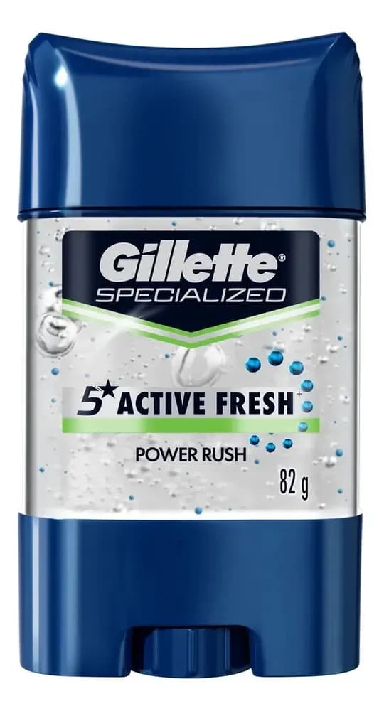 Gel Invisible Antitranspirante Gillette Specialized Active Fresh Power Rush 82 g