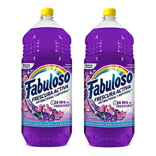 Fabuloso Limpiador Multiusos Líquido Frescura Activa Lavanda 4 L. Antiviral y Antibacterial