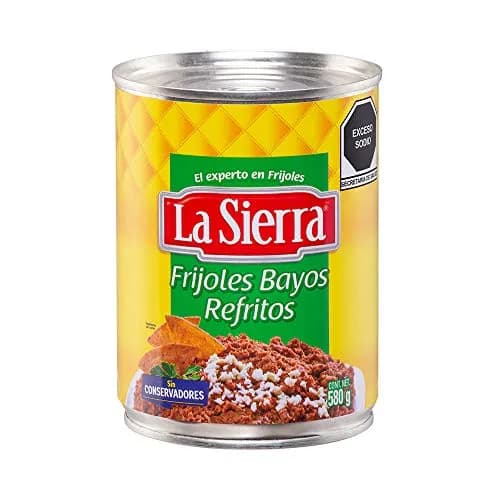 LA SIERRA, La Sierra Frijol Refrito Bayo 580 gramos. El empaque puede variar