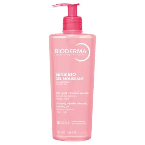 BIODERMA, Limpiador Facial, Sensibio Gel Moussant, Gel Micelar para Piel Sensible, Hidratación al