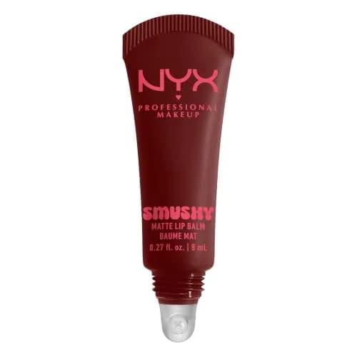 NYX PROFESSIONAL MAKEUP Smushy Matte Lip Balm tono Smudge Fudge (rojo sangría)