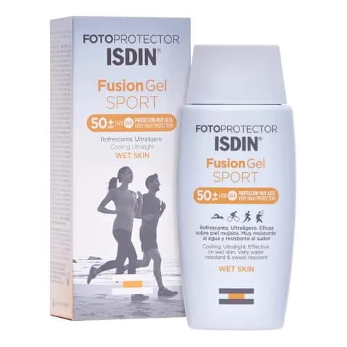 ISDIN Fotoprotector Fusion Gel Sport SPF 50+, Protector Solar Corporal en gel ideal para practicar