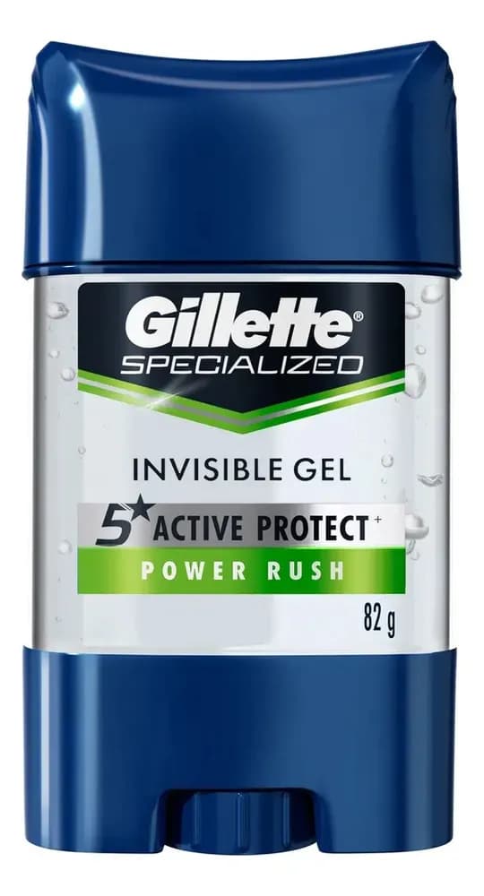 Gel Invisible Antitranspirante Gillette Specialized Power Rush 82 g
