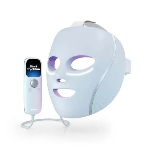 SHARK, Máscara de Luz Led CryoGlow, Tecnología Refrescante para Debajo de los Ojos, Luces Led Roja