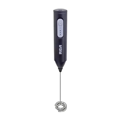 Espumador de Leche Eléctrico Recargable RCA Portátil de Acero Inoxidable para Café