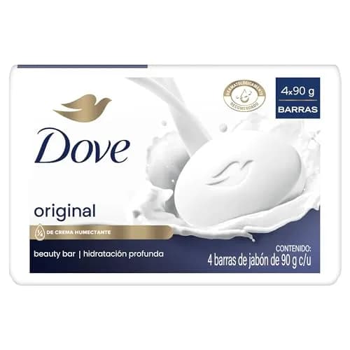 Dove Jabón en Barra Original con 1/4 de crema humectante