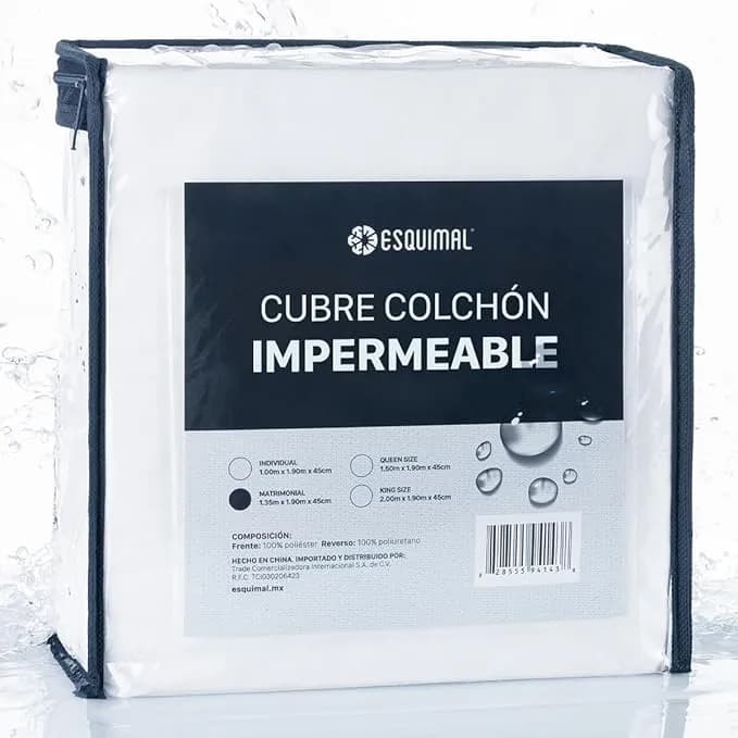 ESQUIMAL Protector de Colchón 100% Impermeable
