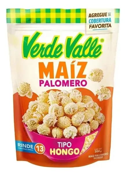 Maíz Palomero Tipo Hongo Verde Valle, Ideal para Cubrir, 300 g