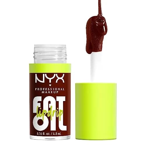 NYX Professional Makeup, Fat Oil Lip Drip Gloss Brillo labial efecto jugoso, hasta 12H de