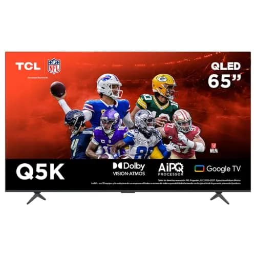 TCL Smart TV Pantalla 65" 65Q5K Google TV QLED 4K Google Assistant