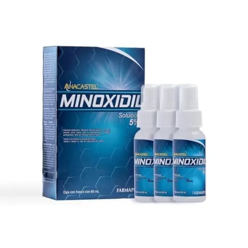 Anacastel Minoxidil 5% Solución en Spray para Cabello, Barba y Bigote