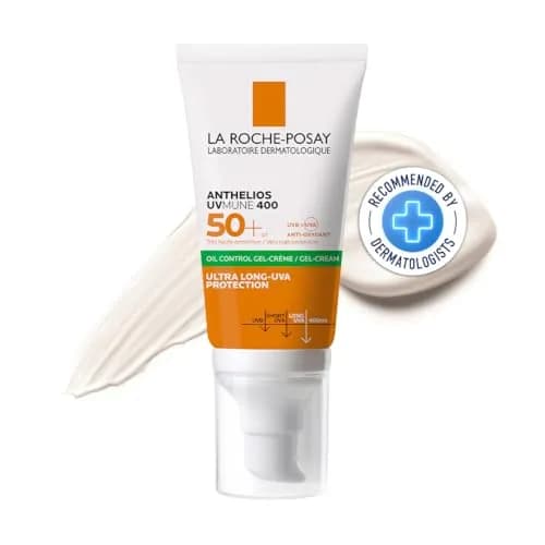 La Roche-Posay Anthelios Oil Control Toque Seco FPS 50+, Protector Solar Facial en Gel-Crema para