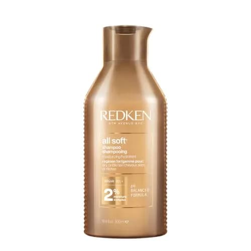 REDKEN- Shampoo All Soft |Shampoo hidratante para cabello seco y quebradizo