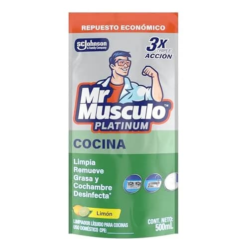 Mr Musculo Limpiador Cocina Desengrasante Platinum 500ml