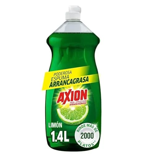 Axion Lavatrastes Líquido Limón 1.4 L. 100% Efectivo Arrancagrasa