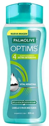 Palmolive Shampoo Optims Nivel 4 Acondicionamiento Extra Intensivo 400 ml. Fórmula 2 en 1