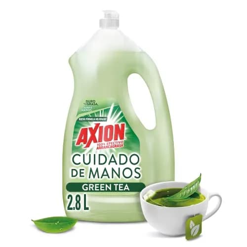 Axion Lavatrastes Líquido Cuidado de Manos Green Tea 2.8 L. Poderoso Arrancagrasa
