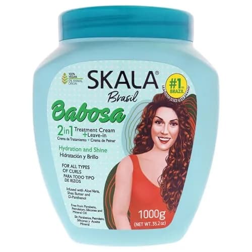 SKALA Babosa Crema 2 en 1 y Leave-In para Todo Tipo de Rizos 1 kg