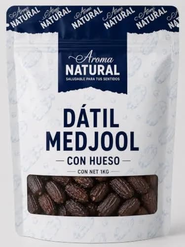 Aroma Natural Datil Medjool Con Hueso, 1Kg