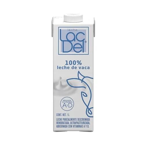 LACDEL Leche Semidescremada 100% de vaca
