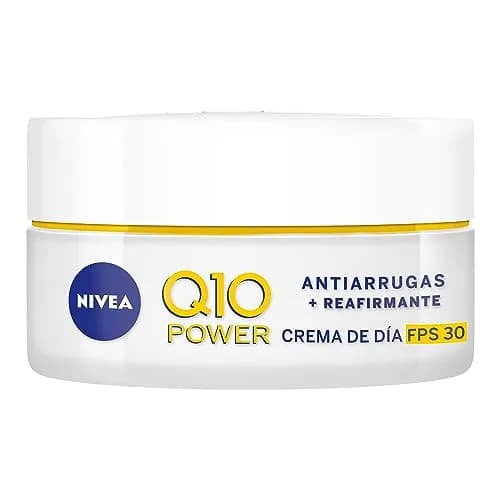 NIVEA Crema Facial Reafirmante Q10 (50 ml), Tratamiento Antiarrugas de Día Fps 30 ayuda a la generación de Colágeno en la piel y reducir las líneas de expresión, Todo Tipo de Piel