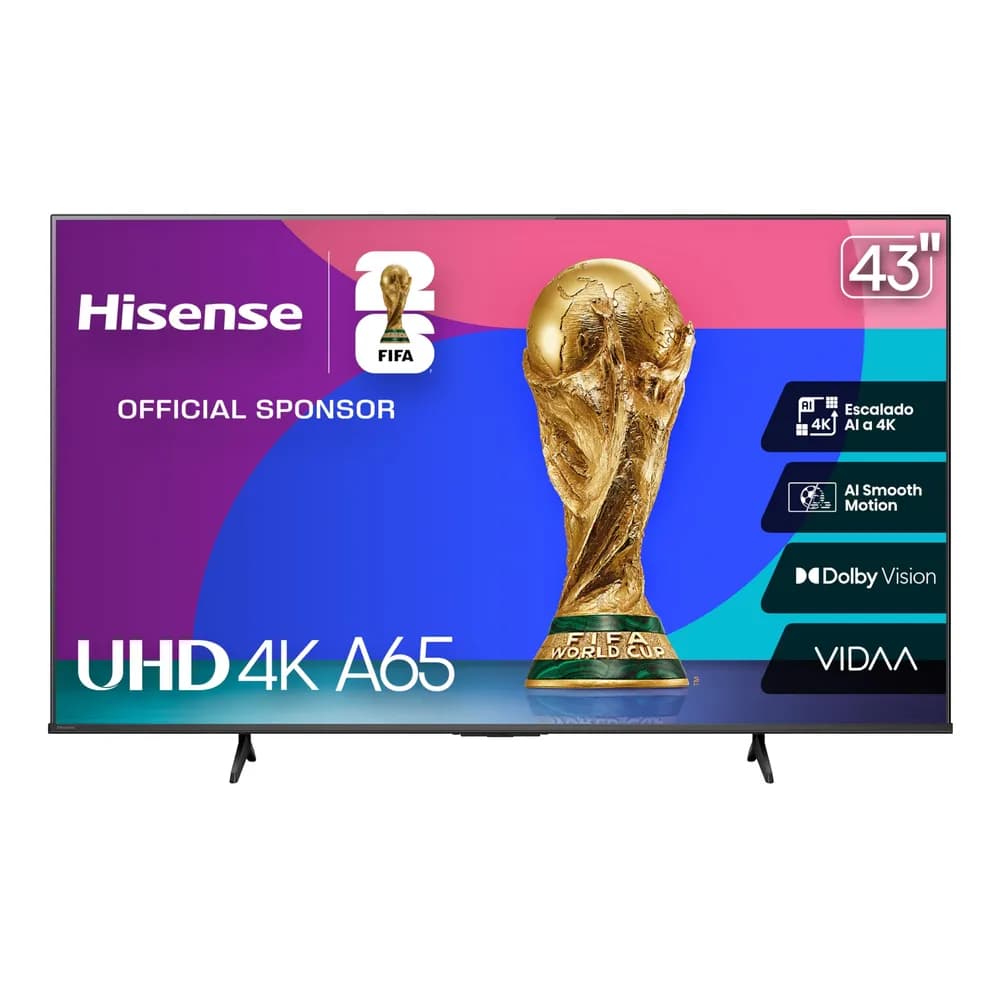Hisense Television A65N (Modelo 2025) Pantalla 43 Pulgadas
