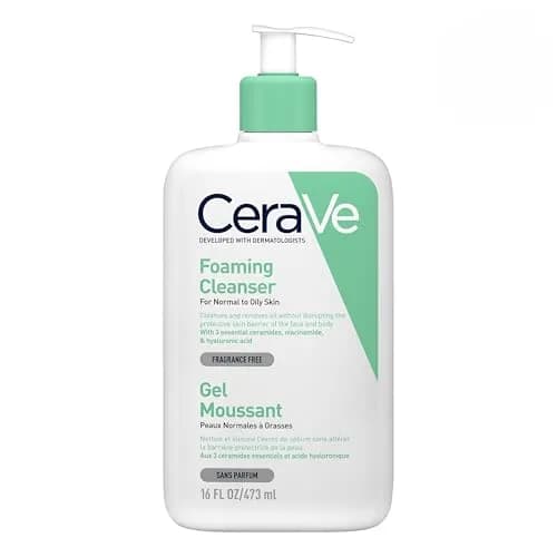 CeraVe Gel Limpiador Espumoso Facial para Piel Mixta a Grasa