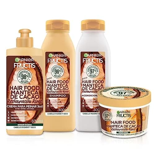 Kit Garnier Fructis Hair Food Manteca de Cacao Rutina Restauración de Rizos: Shampoo