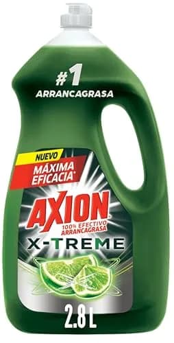 Axion Lavatrastes Líquido Xtreme 2.8 L. 100% Efectivo Arrancagrasa. Fórmula Concentrada y más