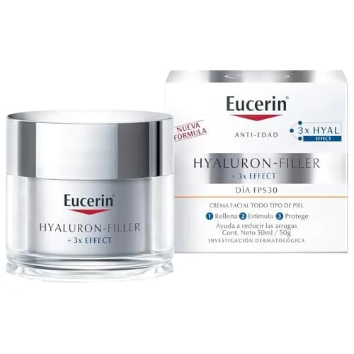 EUCERIN Crema Día Fps 30+ Anti Arrugas Ácido Hialurónico Hyaluron Filler,50Ml