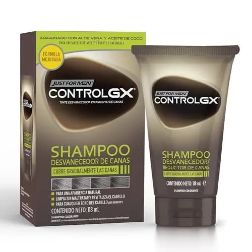 Just for Men Control Gx Shampoo Desvanecedor Progresivo De Canas, 118ml