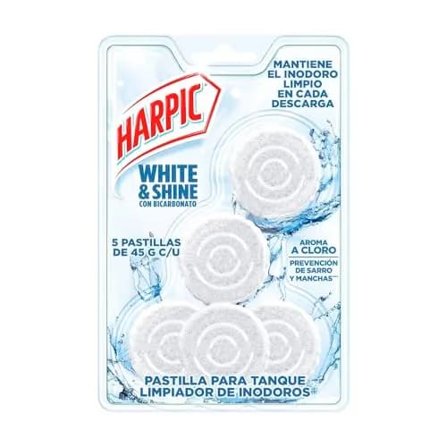 Harpic White & Shine Pastillas Acuaticas