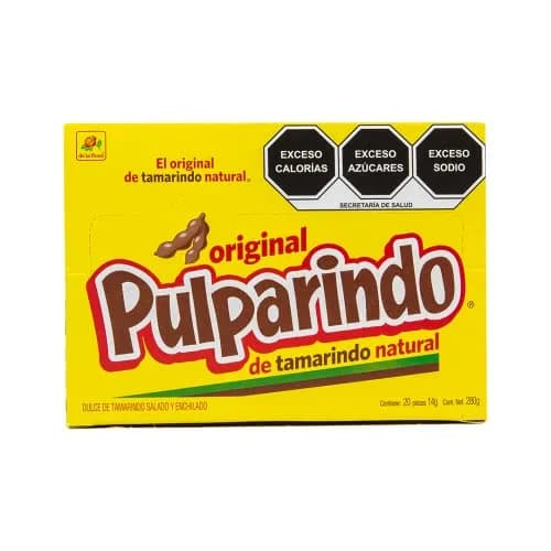 De la Rosa Pulparindo Original 20 piezas 14 grs
