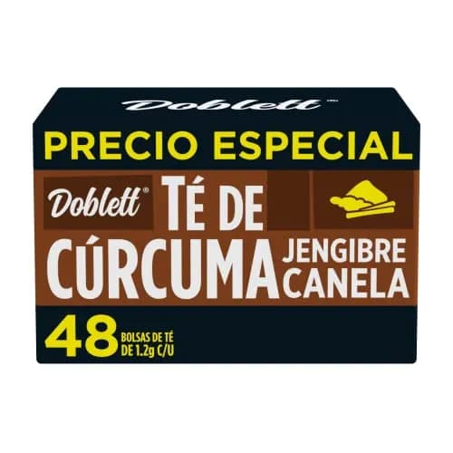 Té Doblett Cúrcuma Jengibre Canela 48 sobres