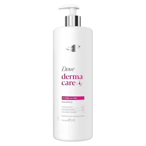 DOVE Shampoo Derma Care Hydra Alivio, Hidratación por 100h. Cabello Hidratado. Regenera de Cuero