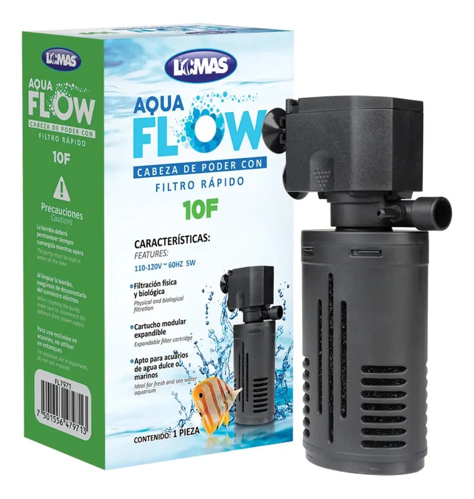 Cabeza De Poder Para Filtro Rapido Aqua Flow 10F Acuario