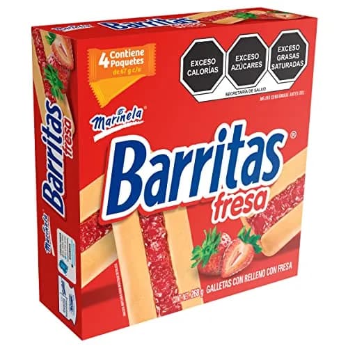 Marinela Barritas de Fresa
