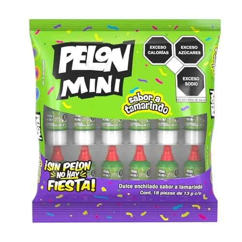 Mini Pelon Pelo Rico 18 Pack 13 g C/U – Dulce Mexicano De Tamarindo