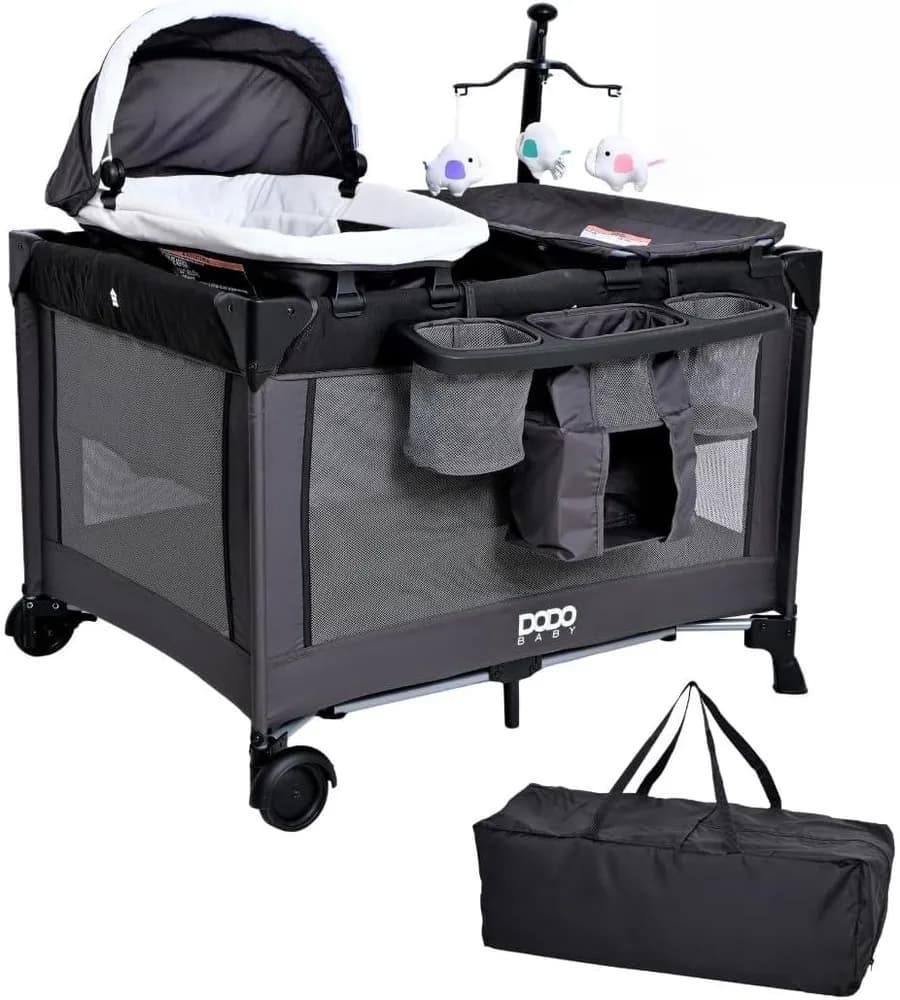 DODO BABY Corral para Bebé Stella con Moisés Y Cambiador