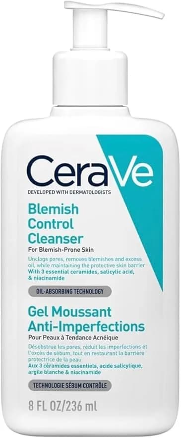 CeraVe Gel Limpiador Control Imperfecciones Para Piel