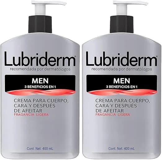 Lubriderm Men 3 en 1 Crema corporal 400ml 2 PACK