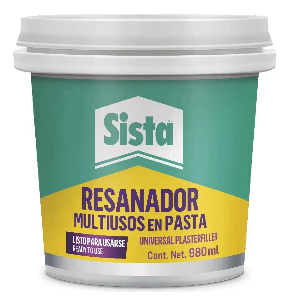 Sista Resanador Multiusos, Pasta Suave Para Resanar 980 Ml