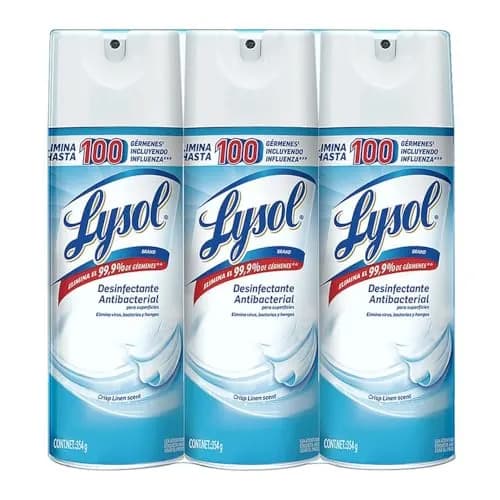 Lysol Aerosol Desinfectante Crisp Linen