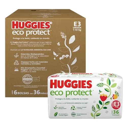 Huggies Eco Protect Pañal Desechable para bebé