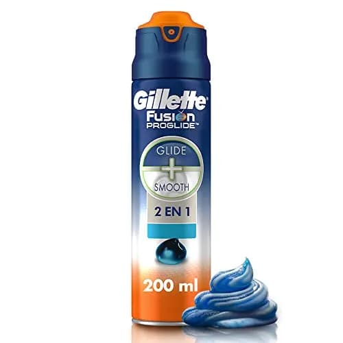 GILLETTE Fusion Proglide, Gel para Afeitar para Afeitar Barba de 200mL, para Rasurar al Ras
