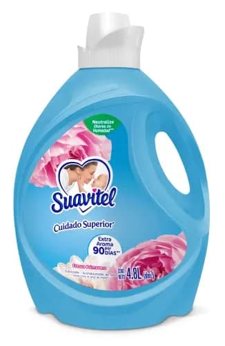 Suavitel Suavizante de Ropa Cuidado Superior Fresca Primavera 4.8 L. Disfruta de 100% más Fragancia