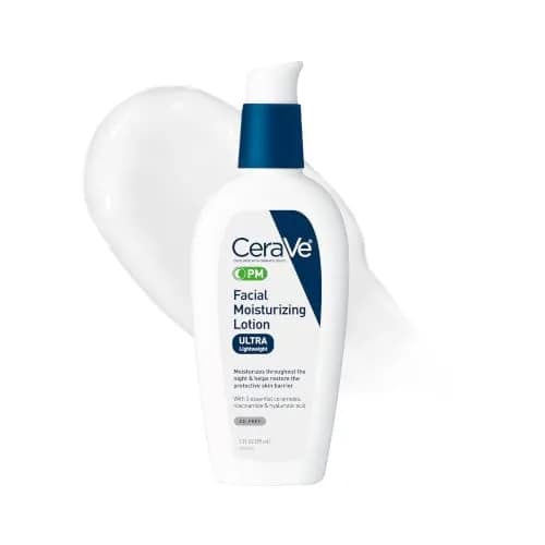 CeraVe - Loción facial hidratante Pm, 3 onzas